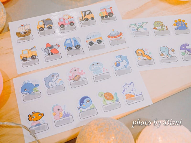 【幼童用品】作伴-防水姓名貼 圖案可愛多元選擇,清楚質感好 幼稚園必備 - 第5張圖 1-4 S__179658759