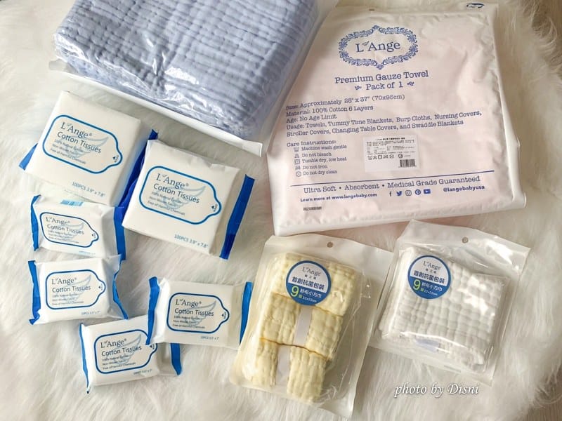 【寶寶用品】美國L’Ange棉之境最呵護寶寶肌膚的6層/9層純棉紗布浴巾、紗布小方巾、純棉護理巾 - 第4張圖 1-2