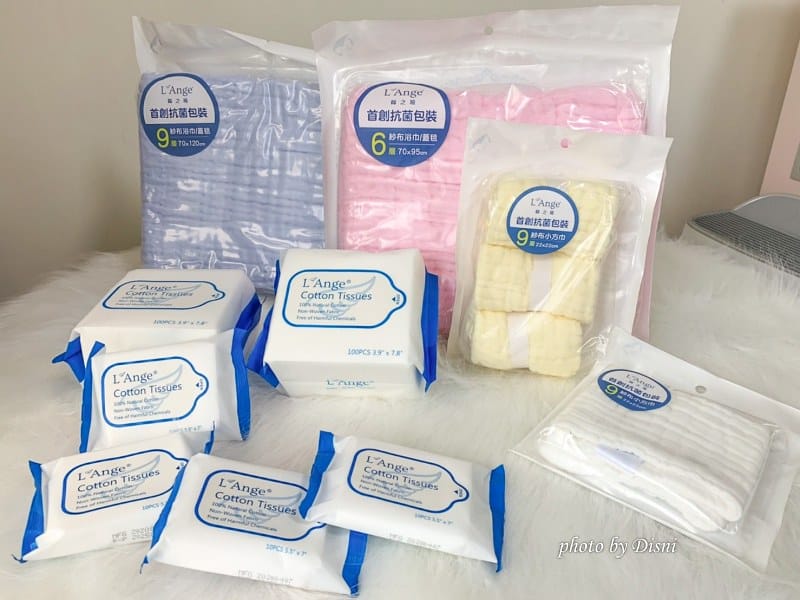 【寶寶用品】美國L’Ange棉之境最呵護寶寶肌膚的6層/9層純棉紗布浴巾、紗布小方巾、純棉護理巾 - 第3張圖 1-1