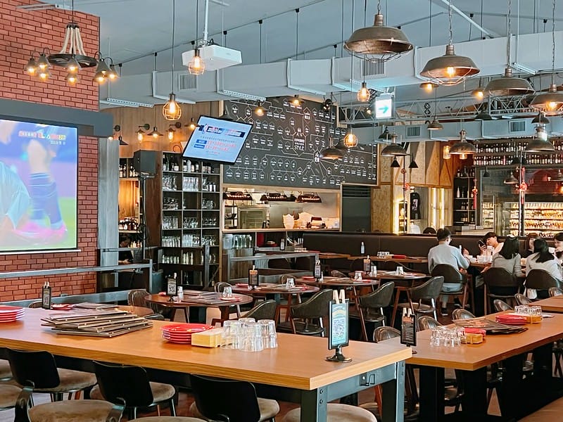 【台中西區美食】 ABV Bar & Kitchen 地中海餐酒館超棒氣氛運動餐廳,整櫃各國風味啤酒IG打卡/菜單 - 第5張圖 1-3 F_IMG_6752