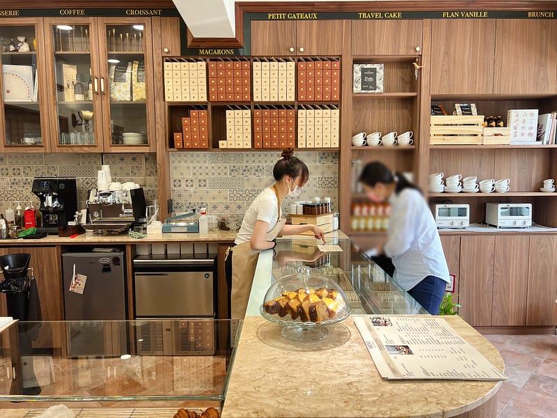 【台中北屯美食】HOCO・PÂTISSERIE 禾口甜點咖啡廳質感法式甜點 馬卡龍,試營運人氣美店IG打卡/菜單 - 第3張圖 1-2 F_IMG_8108
