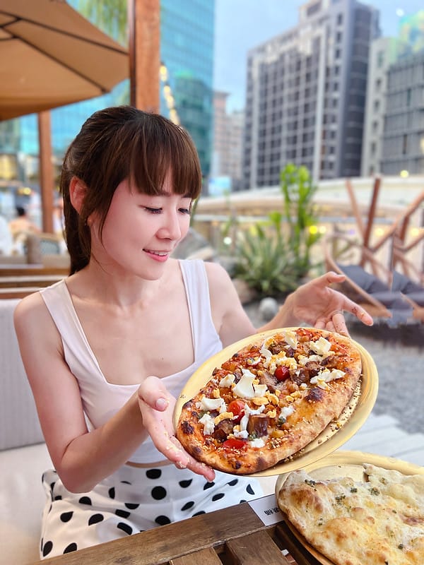 【台中西區美食】Pizza Hamsa來自耶路撒冷的異國pizza,吐司利亞新品牌 勤美草悟廣場IG打卡/菜單 - 第7張圖 1-2 F_IMG_1645