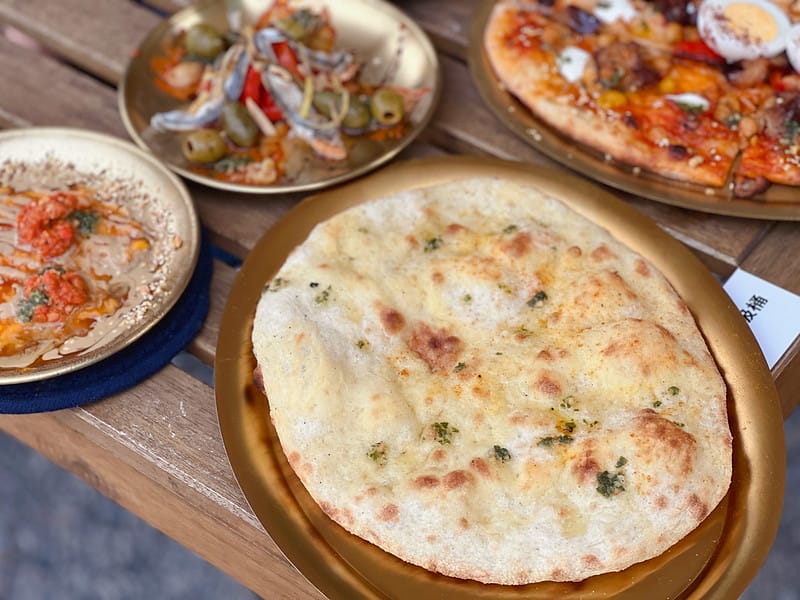 【台中西區美食】Pizza Hamsa來自耶路撒冷的異國pizza,吐司利亞新品牌 勤美草悟廣場IG打卡/菜單 - 第13張圖 1-4 F_IMG_1639