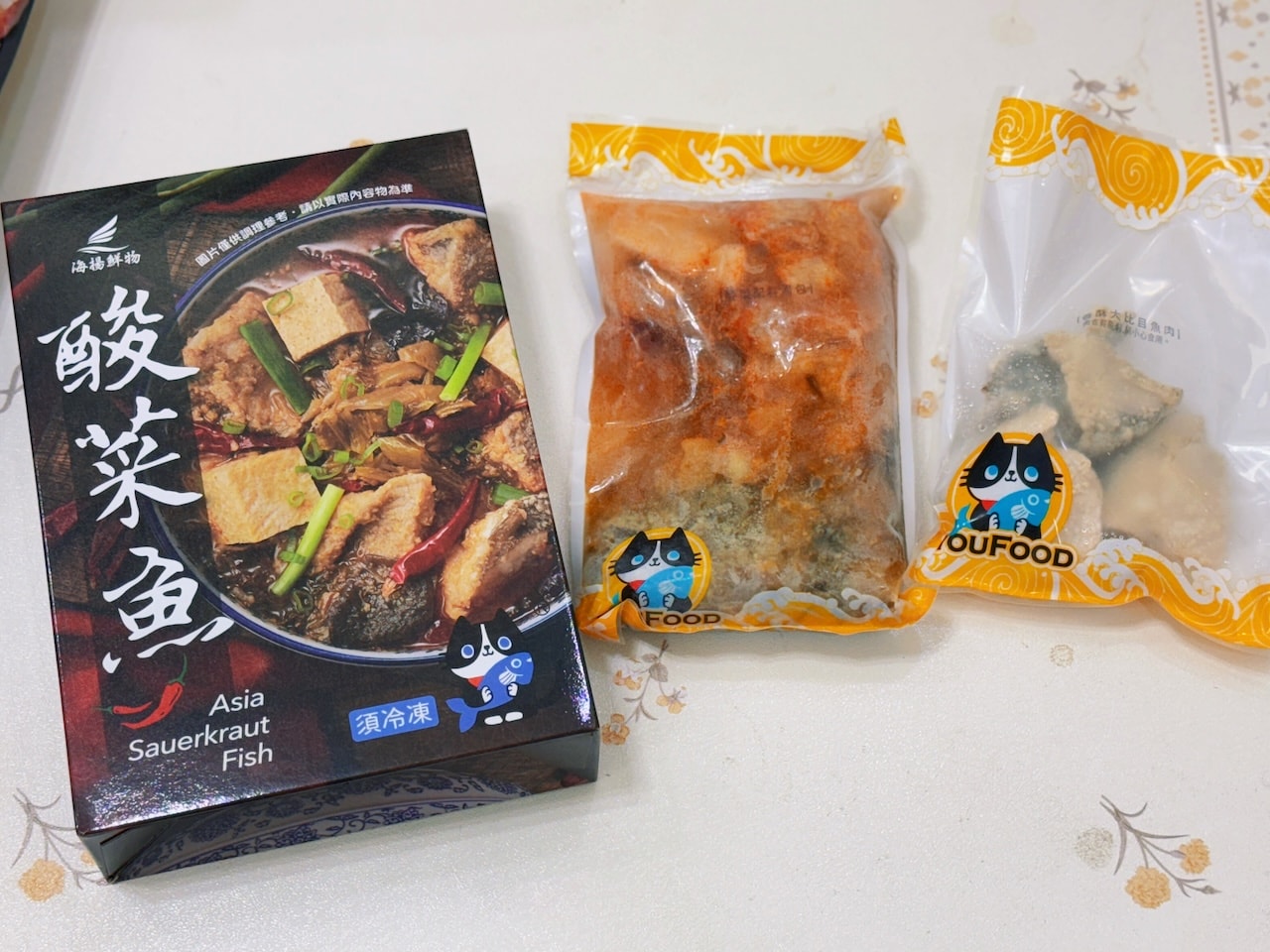 【宅配/團購美食】海揚鮮物║酸菜魚、蒜蓉小龍蝦、月亮蝦餅❤