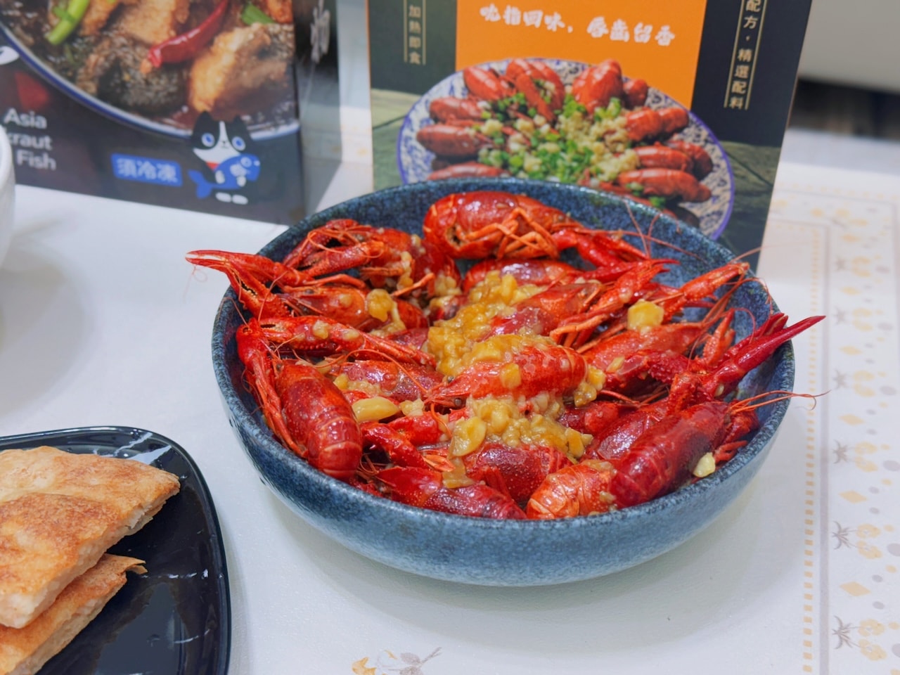 【宅配/團購美食】海揚鮮物║酸菜魚、蒜蓉小龍蝦、月亮蝦餅❤